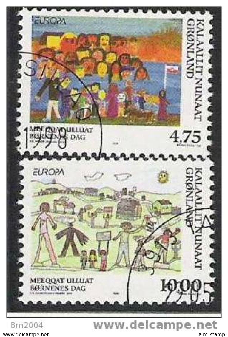 1998  DK-Grönland   Yv. 302-3  Mi.  323-4 Used  Europa Nationale Feste Und Feiertage. - Gebruikt