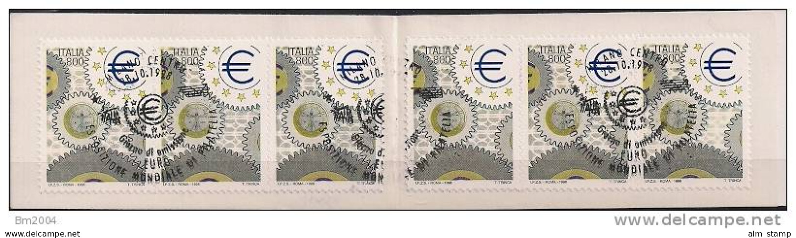 1998 Italien  Yv. C 2337 Mi. 2604 Carnet Used   Journée De L`Europe - Europese Gedachte