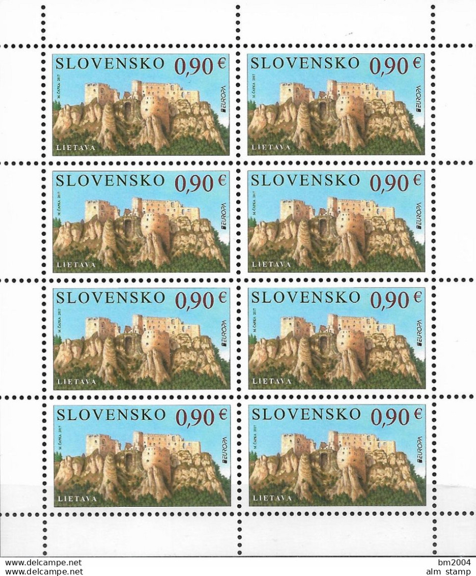 2017 Slowakei Mi. 816 **MNH   Europa: Burgen Und Schlösser. - Ungebraucht