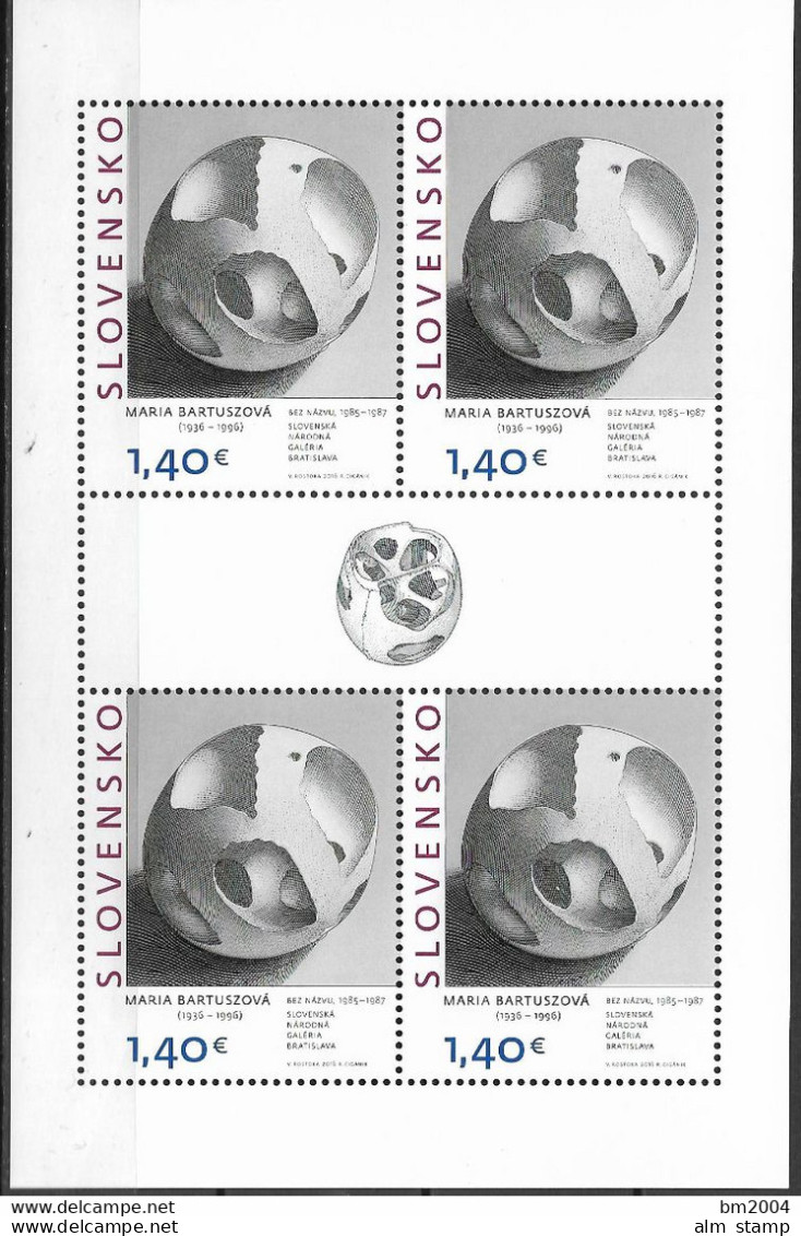 2016 Slowakei Mi. 801-2 **MNH    Kunstwerke. - Neufs