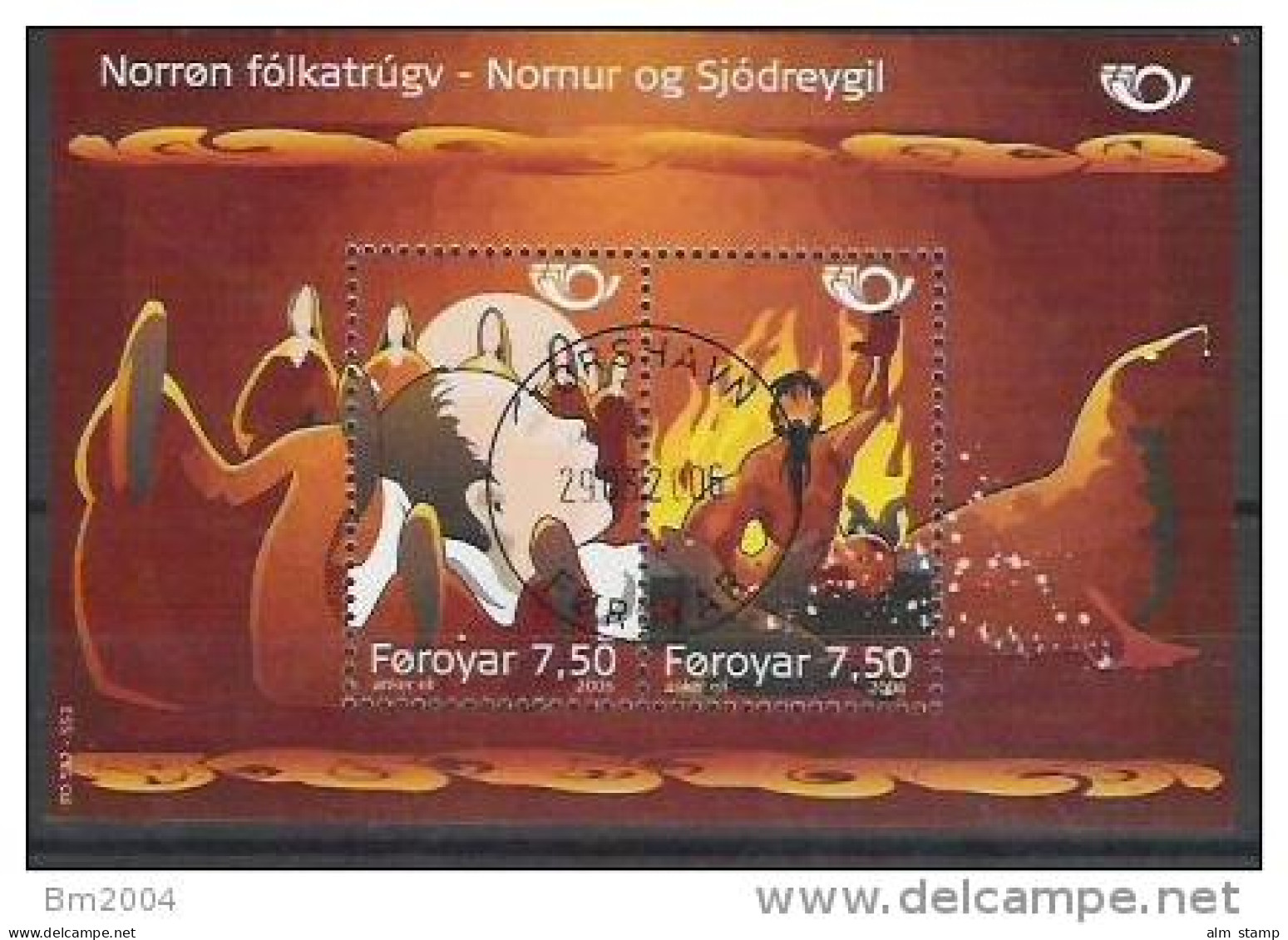 2006 Färöer   Foroyar  Mi. Bl. 19 Used   Norden  Nordische Mythen - Europese Gedachte