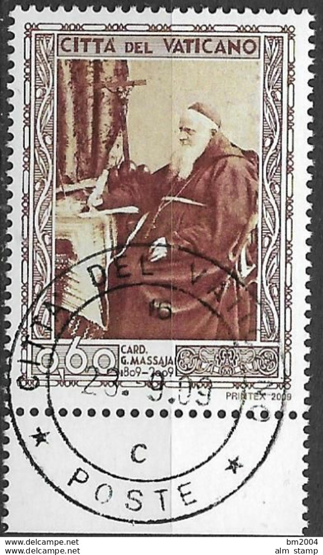 2009 Vatikan Mi. 1652 FD-used  200. Geburtstag Von Kardinal Guglielmo Massaja - Oblitérés