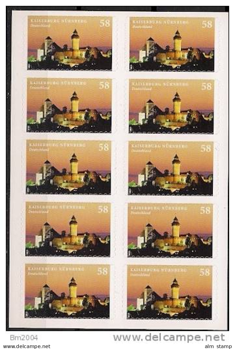 2012.01.02 Allem. Fed.  Mi. 2978 **MNH  Kaiserburg Nürnberg  Booklet - 2011-2020