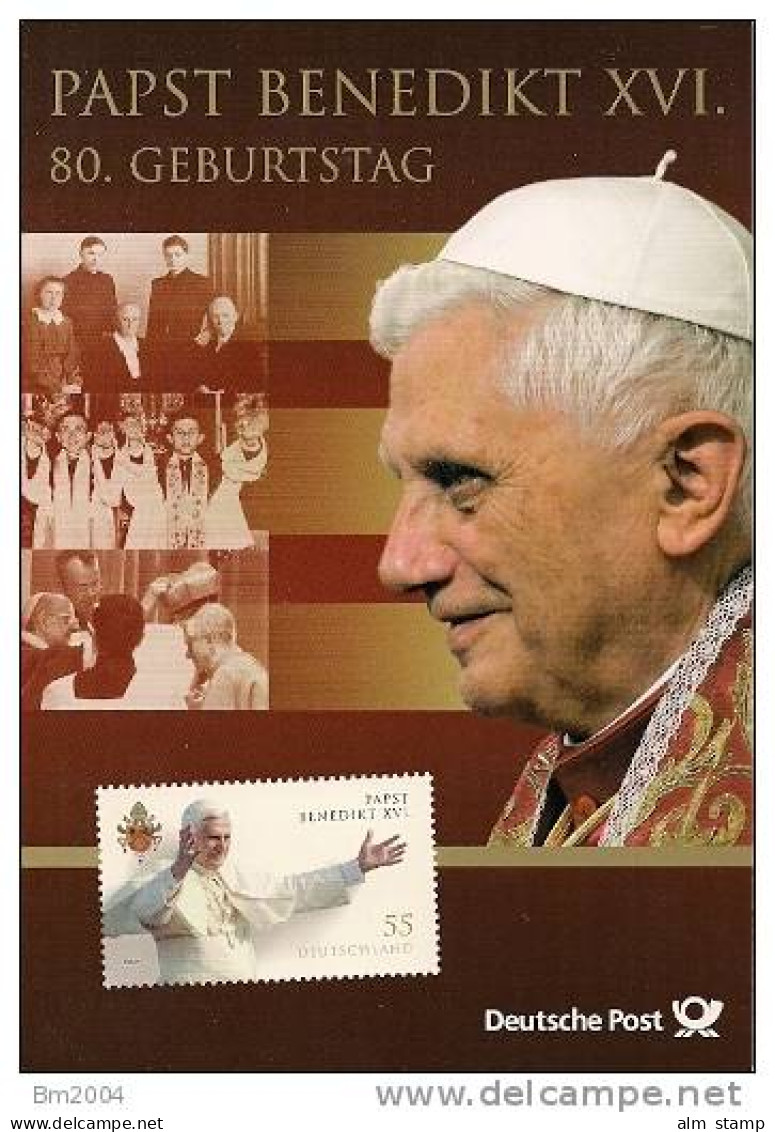 2007  Deutschland Vatikan  Papst Benedikt XVI 80. Geburtstag - 2001-2010