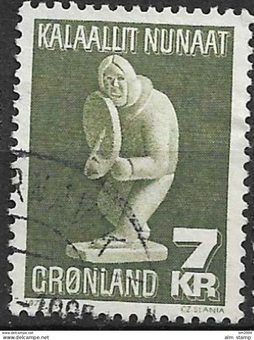 1979 Grönland Mi. 117 Used   Kunsthandwerk: Specksteinfigur Von Simon Kristoffersen - Usados