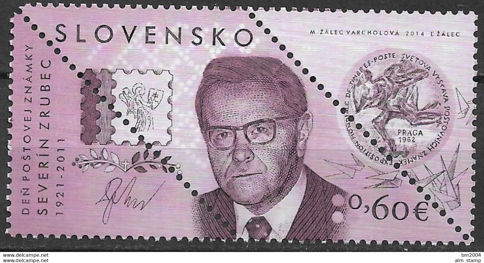 2014 Slowakei  Mi.753 **MNH   Tag Der Briefmarke - Unused Stamps
