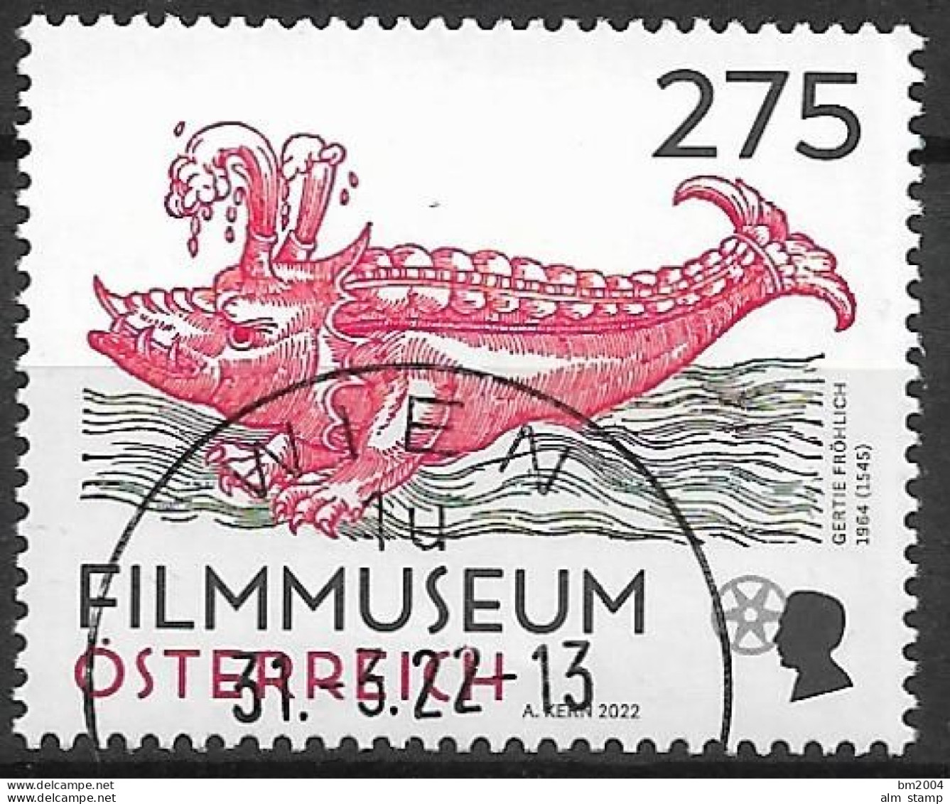 2022 Austria Österreich  Mi. 3640 FD-used Wien   Österreichisches Filmmuseum. - Usados