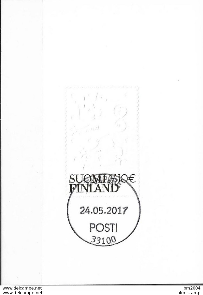 2017 Finnland Mi. Bl. 94 FD-used  Finnisches Wappen. - Used Stamps