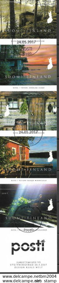 2017 Finnland Mi. 2512-6 FD-used  Finnische Saunakultur - Used Stamps