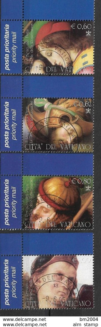 2005 Vatikan Mi. 1525-8 FD-used  Altarbild Des Perugino - Oblitérés