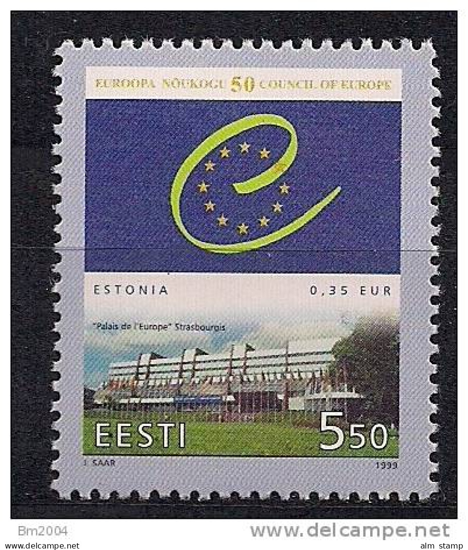 1999 Estland Esti Mi. 341 **MNH    Conseile De L`Europe - Europese Gedachte