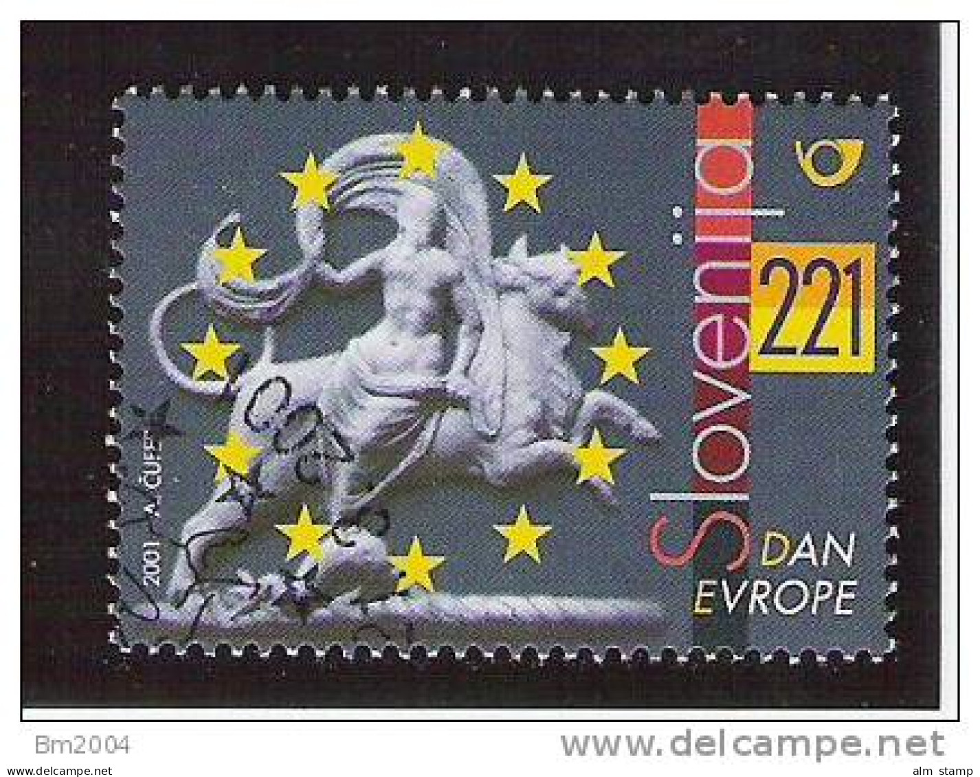 2001 Slowakei Slovensko Mi. 348 Used - Europese Gedachte