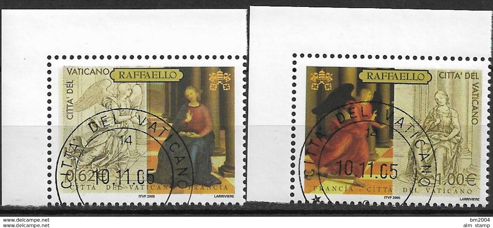 2005 Vatikan Mi. 1534-5 FD-used  Bedeutende Museen Der Welt - Gebraucht