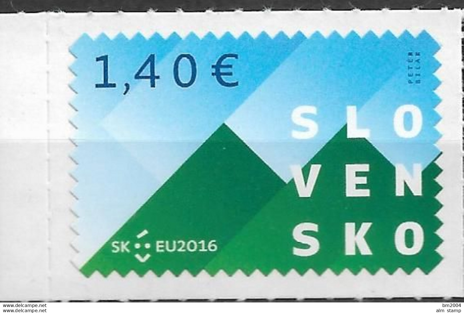 2016 Slowakei Mi. 793x**MNH   . Vorsitz Der Slowakei Im Rat Der Europäischen Union. - Unused Stamps