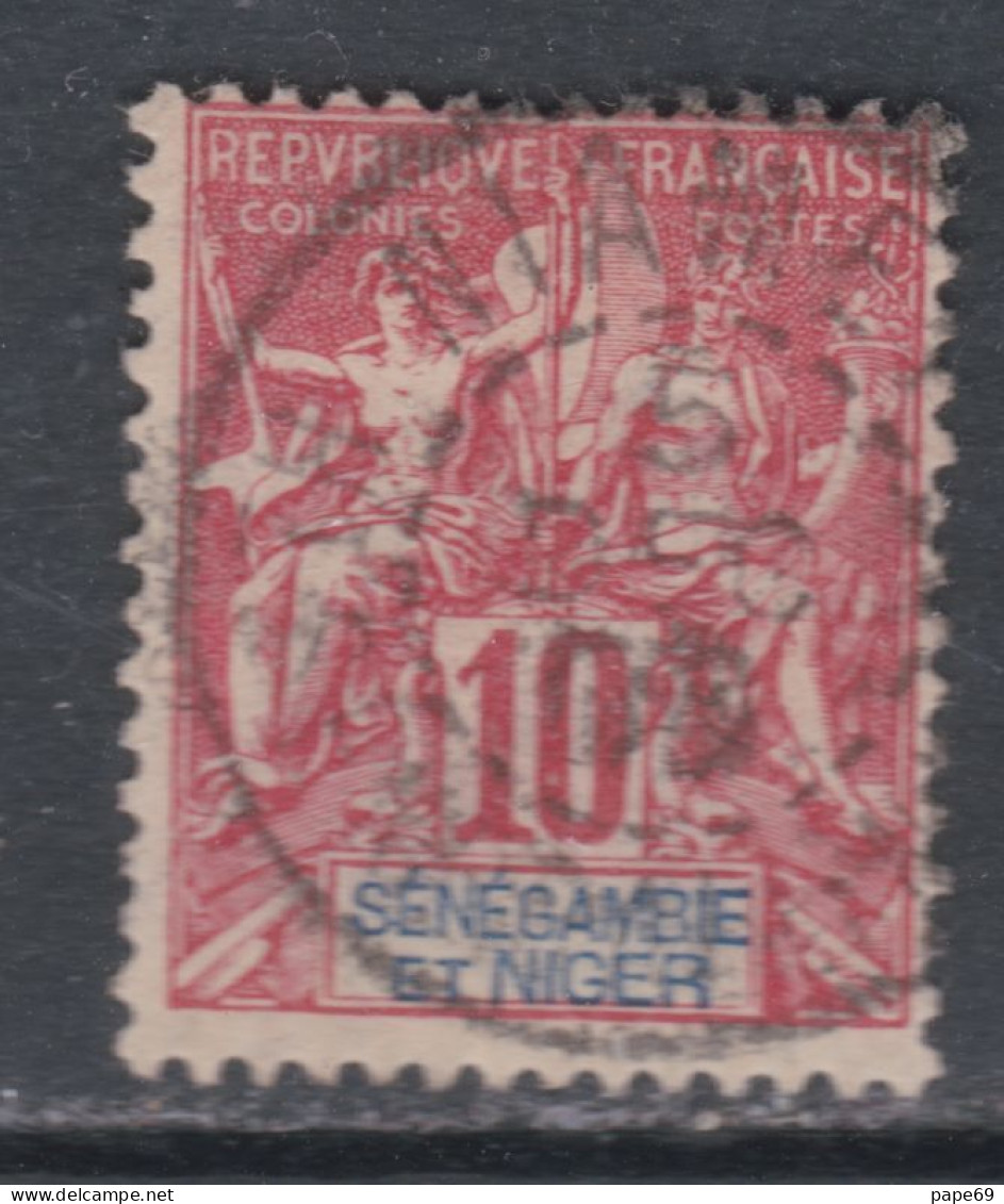 Sénégambie Et Niger N° 5 O Type Groupe : 10 C. Rouge, Oblitération Moyenne Sinon TB - Used Stamps