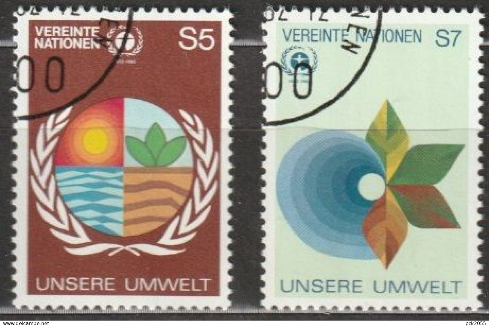 UNO Wien 1982 MiNr.24 - 25 O Gest. 10.Jahrestag Konferenz Der UNO über Umweltschutz ( 1907)  Günstige Versandkosten - Gebraucht