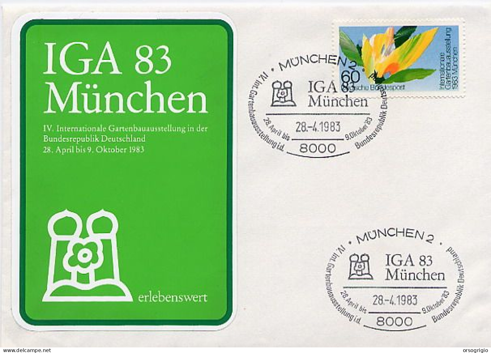 GERMANY - DEUTSCHE - FDC 1983 - IGA MUNCHEN - 1981-1990