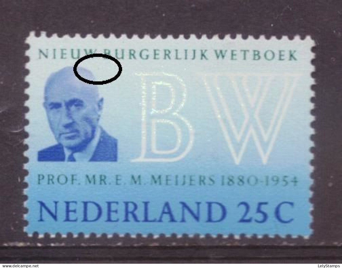 Nederland / Niederlande / Pays Bas NVPH 963 PM2 Plaatfout MNH ** (1970) - Variétés Et Curiosités