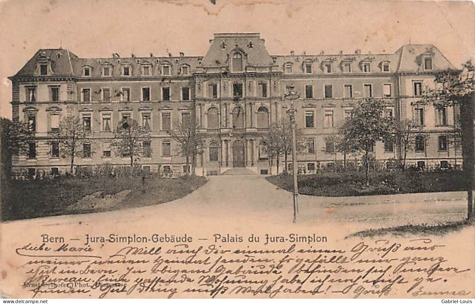 Bern Jura Simplon Gebäude Palais Du Jura Simplon 1913 - Berne