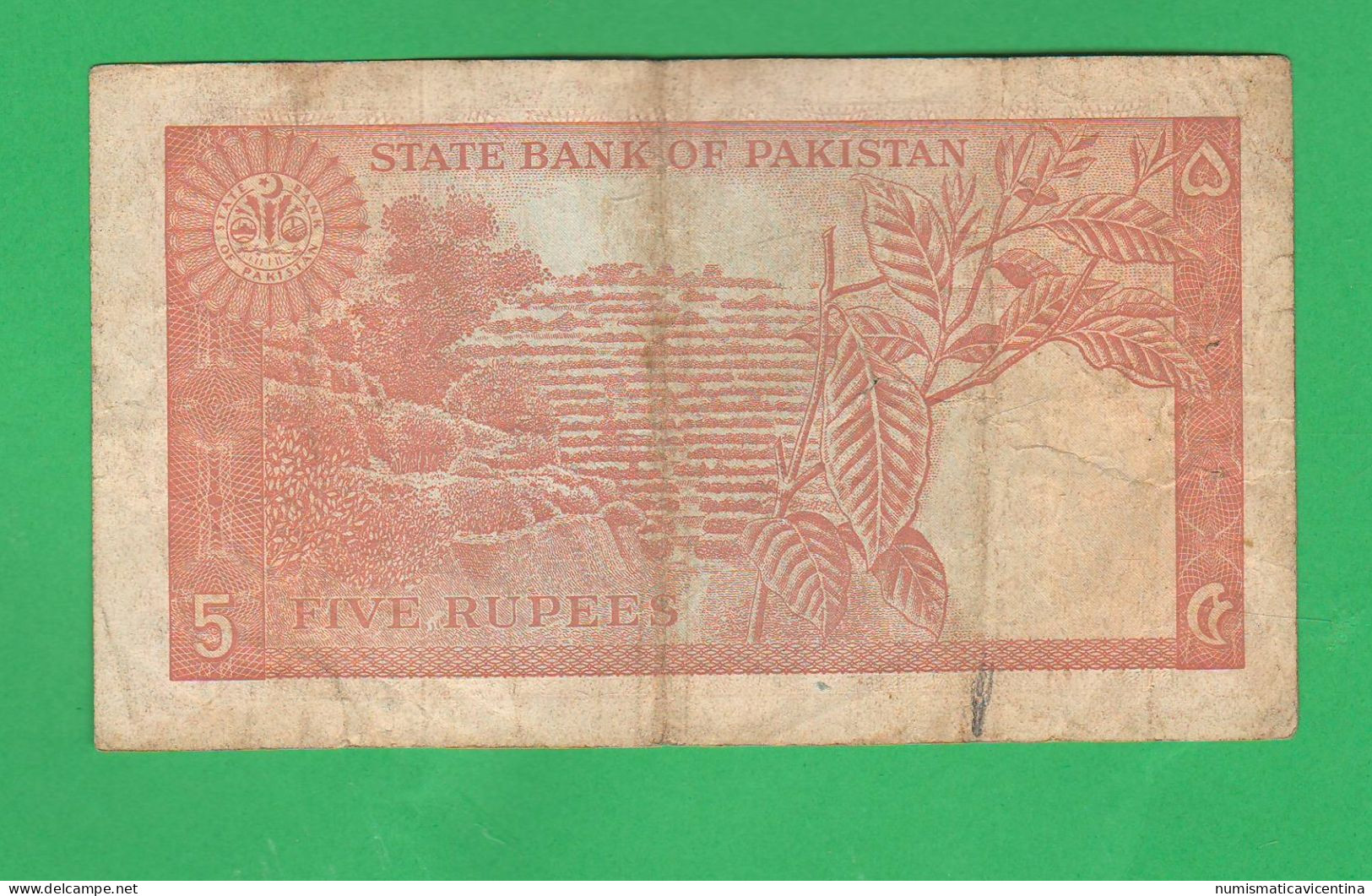 Pakistan 5 Rupee Rupie 1972 1976 - Pakistán