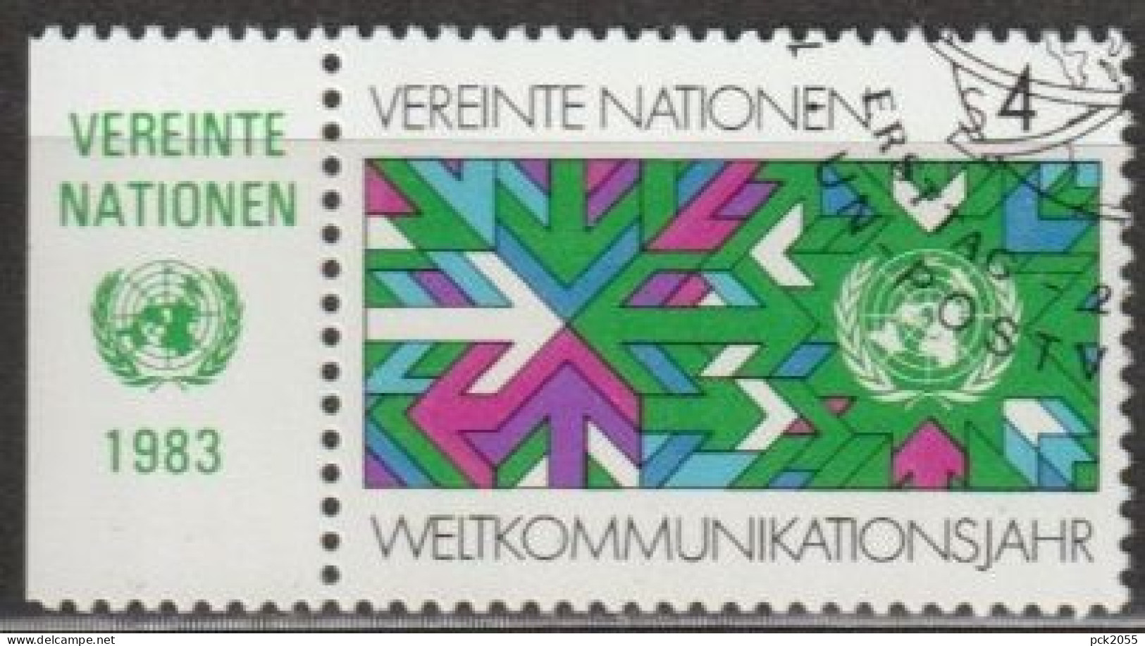 UNO Wien 1983 MiNr.29 O Gest. Weltkommunikationsjahr ( 2041 ) - Oblitérés