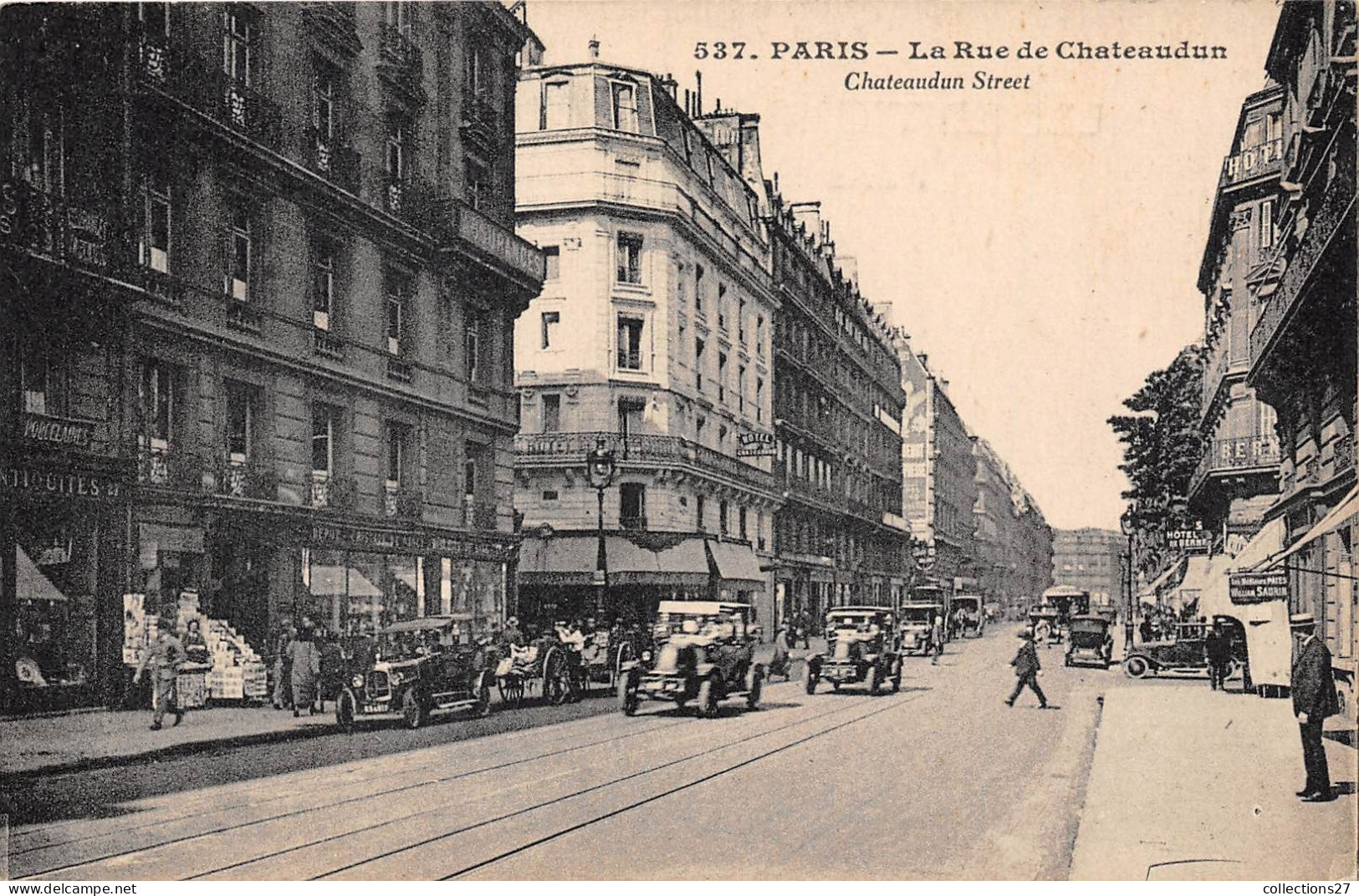 PARIS-75009- LA RUE DE CHATEAUDUN - Arrondissement: 09