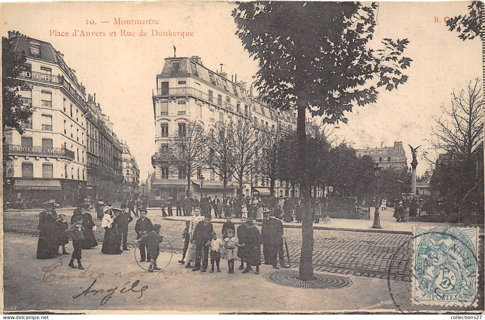 PARIS-75009- PLACE D'ABVERS ET RUE DE DUNKERQUE - Arrondissement: 09