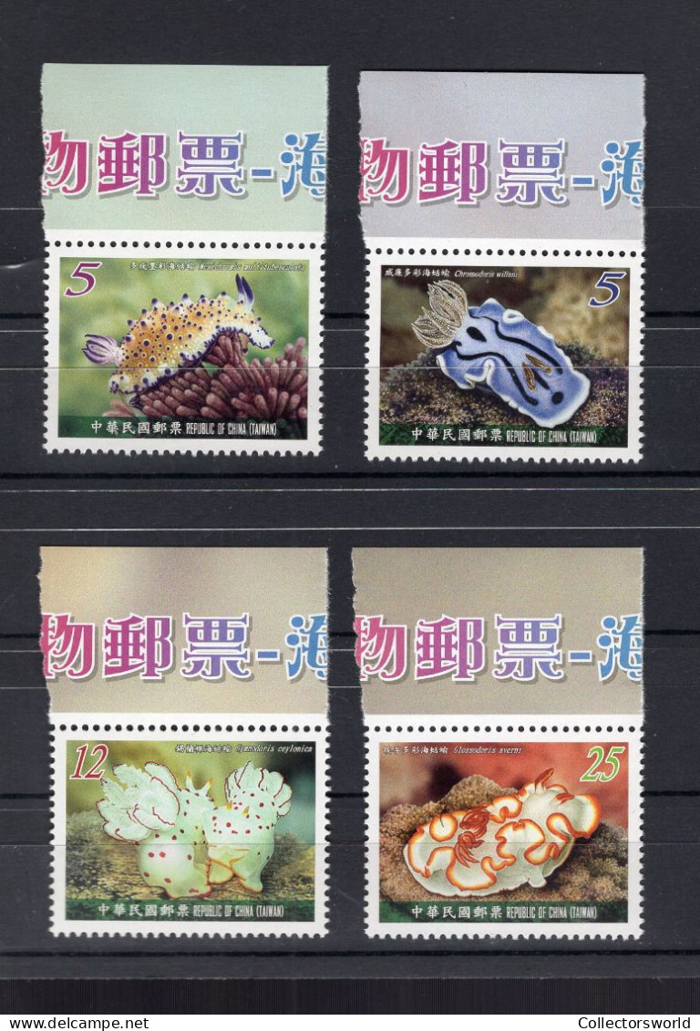 China Taiwan Serie 4v 2011 Sea Slugs Coral Reef Marine Life MNH - Ongebruikt