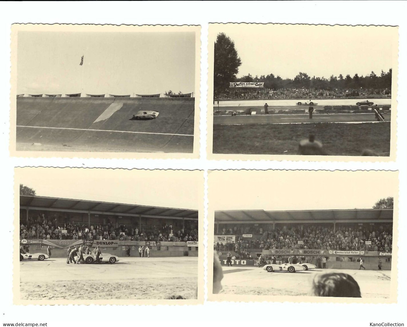 Autorennsport, AVUS-Berlin, Serie Von 4 SW-Fotografien, 6,5 X 9,5 Cm - Coches