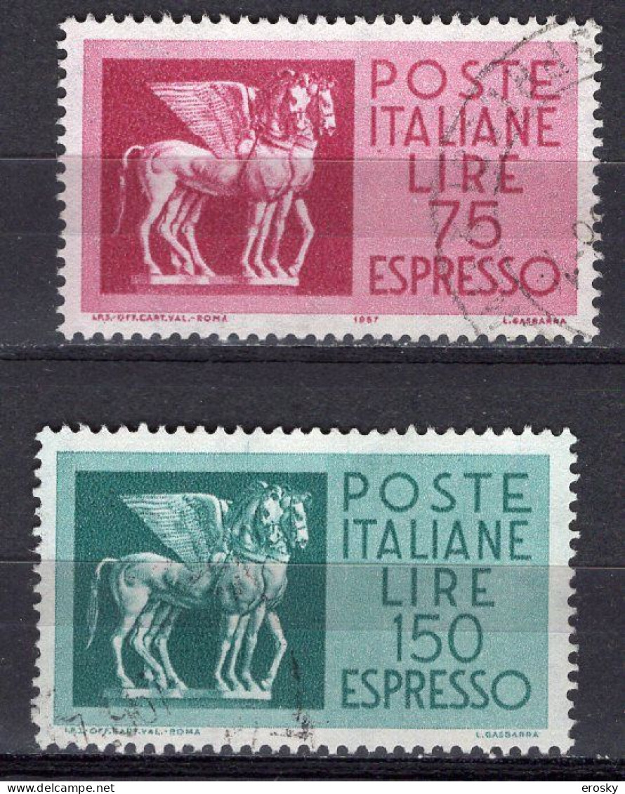 Y6154 - ITALIA ESPRESSO Ss N°34/35 - ITALIE EXPRES Yv N°43/44 - Express/pneumatic Mail