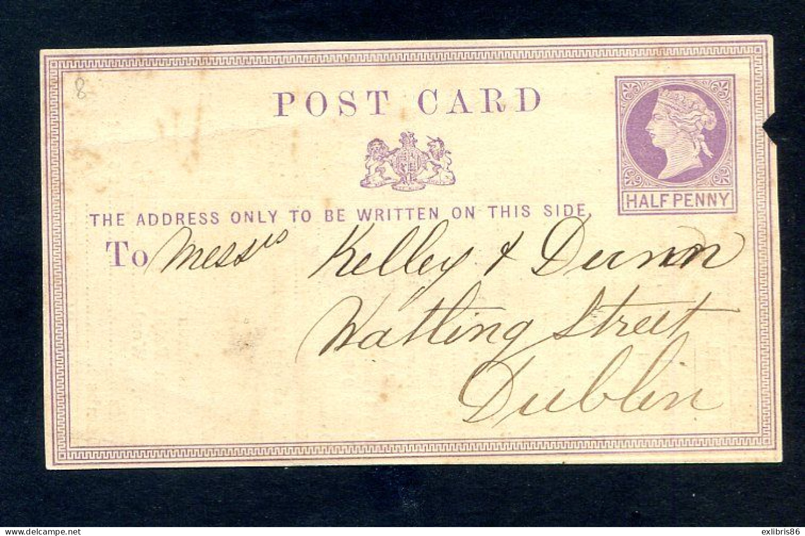 ENTIER CARTE POSTALE PUBLICITAIRE IRLANDE Découpée ?    Reftouvet - Postal Stationery