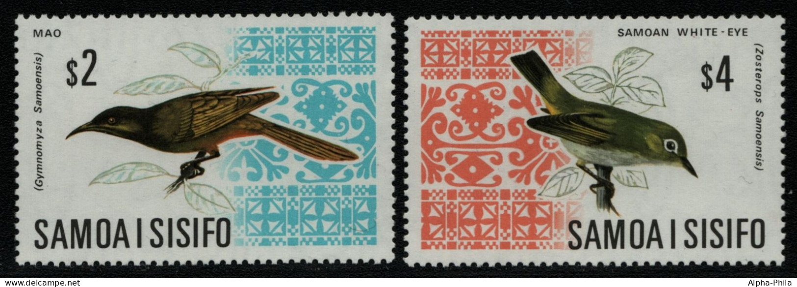 Samoa 1969 - Mi-Nr. 199-200 ** - MNH - Vögel / Birds (II) - Samoa Americana