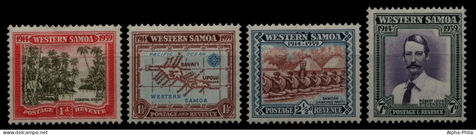 Samoa 1939 - Mi-Nr. 84-87 * - MH - Neuseeländische Herrschaft - Amerikaans-Samoa