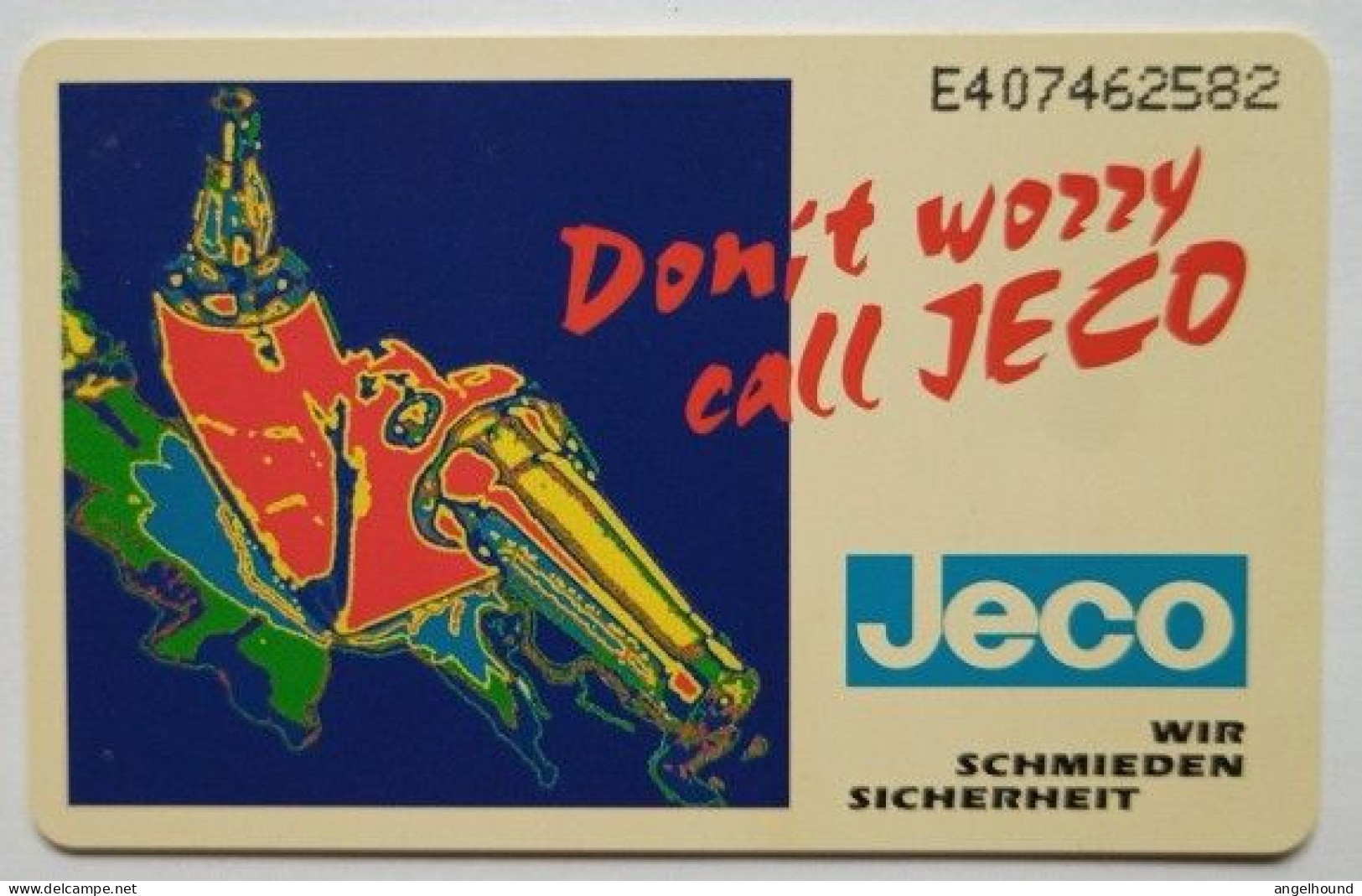 Netherlands / Germany F 7.50 / 6DM  MINT Chip Card -  JECO Wir Schmieden Sicherheit - Privé