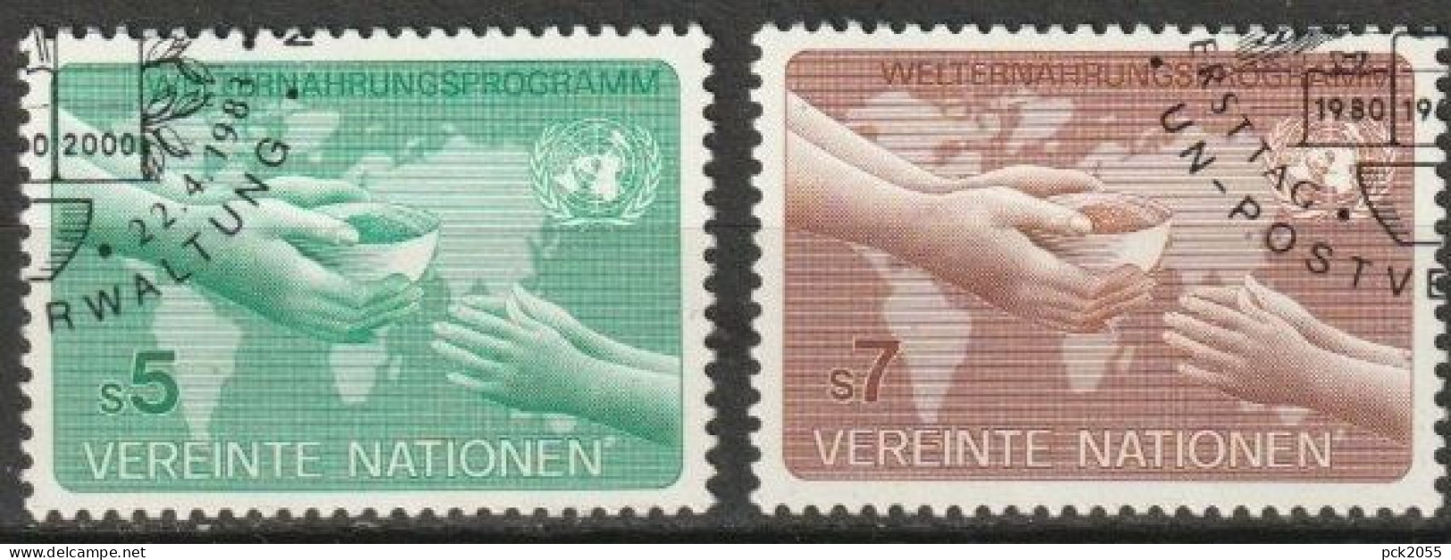 UNO Wien 1983 MiNr.32 - 33 O Gest. Welternährungsprogramm ( 2175 ) - Oblitérés