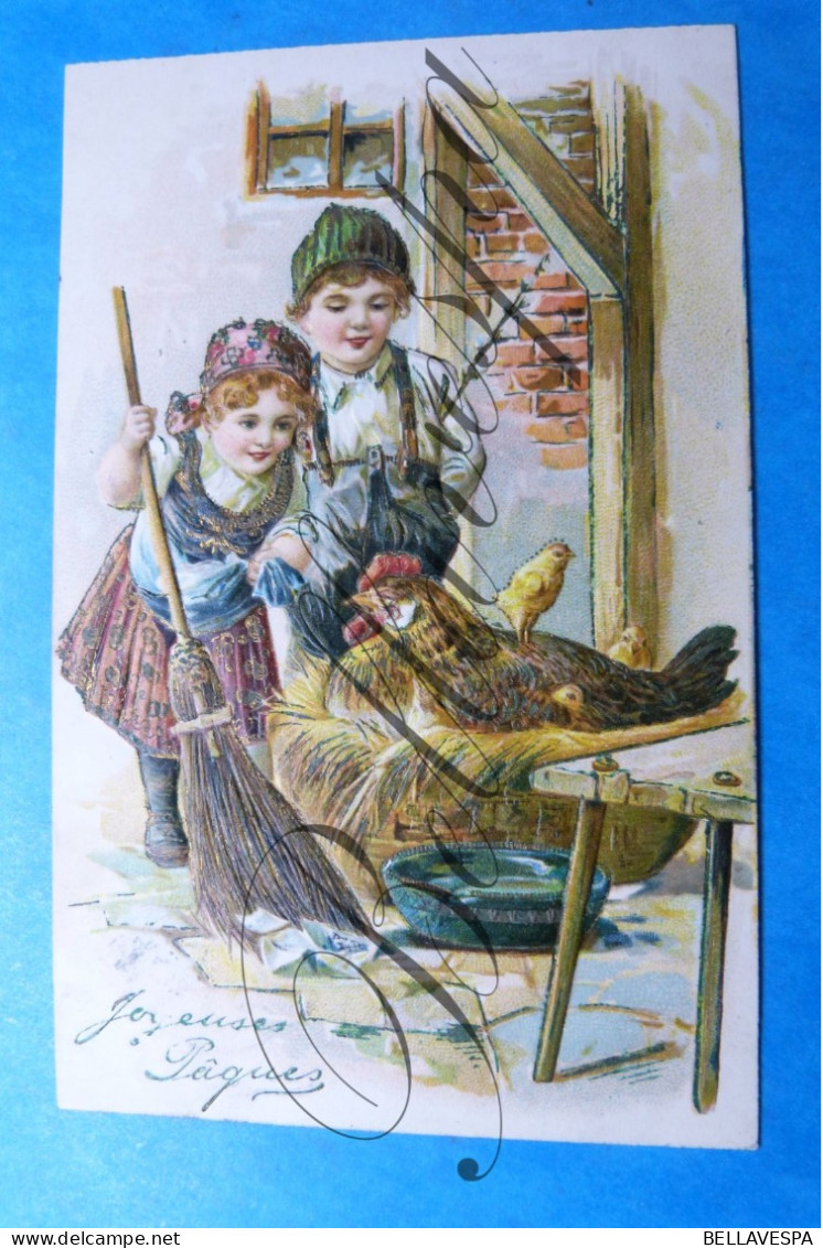 Joyeuses Pâques Pasen  1907 - Ostern