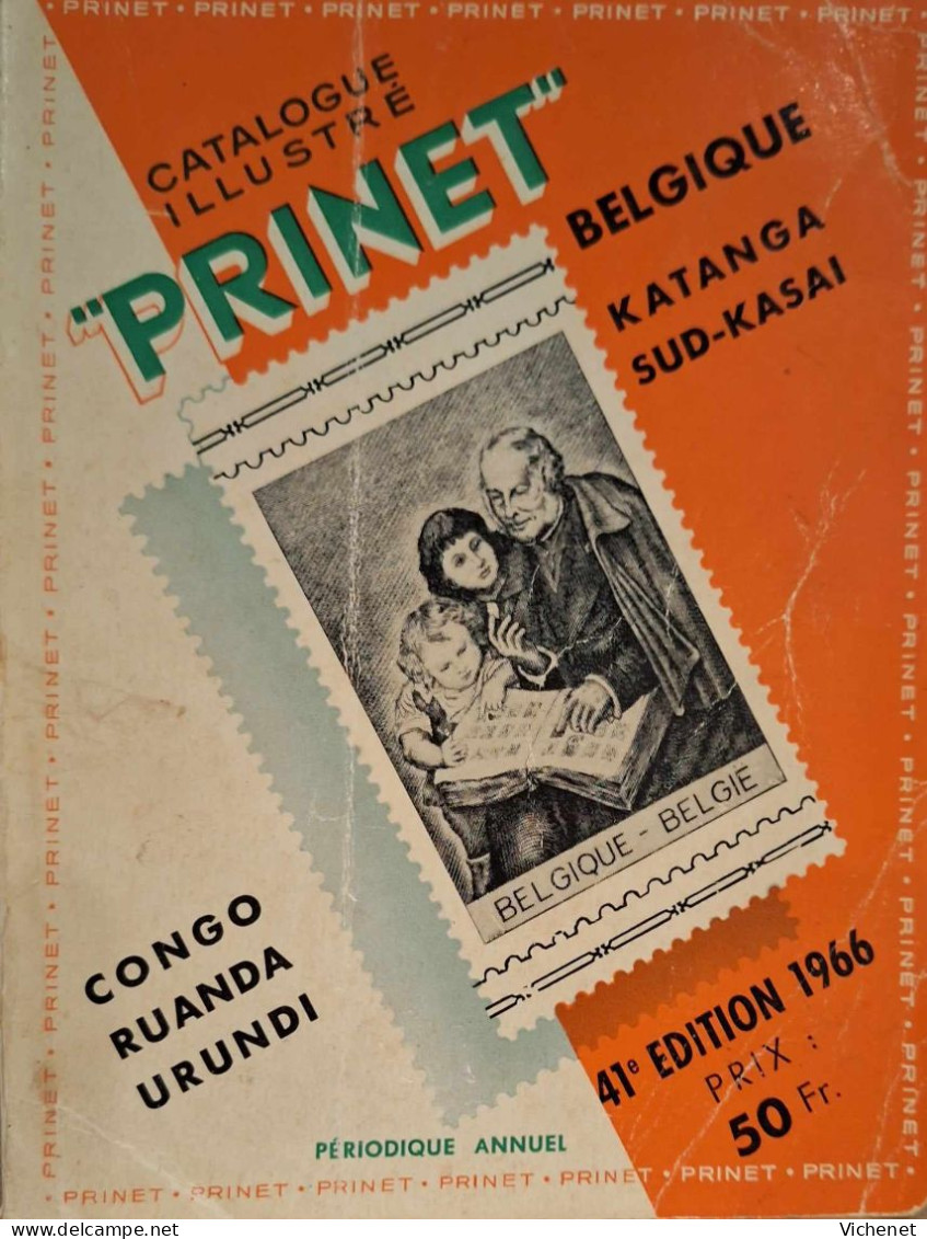 Timbre - Catalogue Illustré "Prinet" - Belgique - Congo - Ruanda - Urundi - Katanga - Sud-Kasai - 1966 - Bélgica
