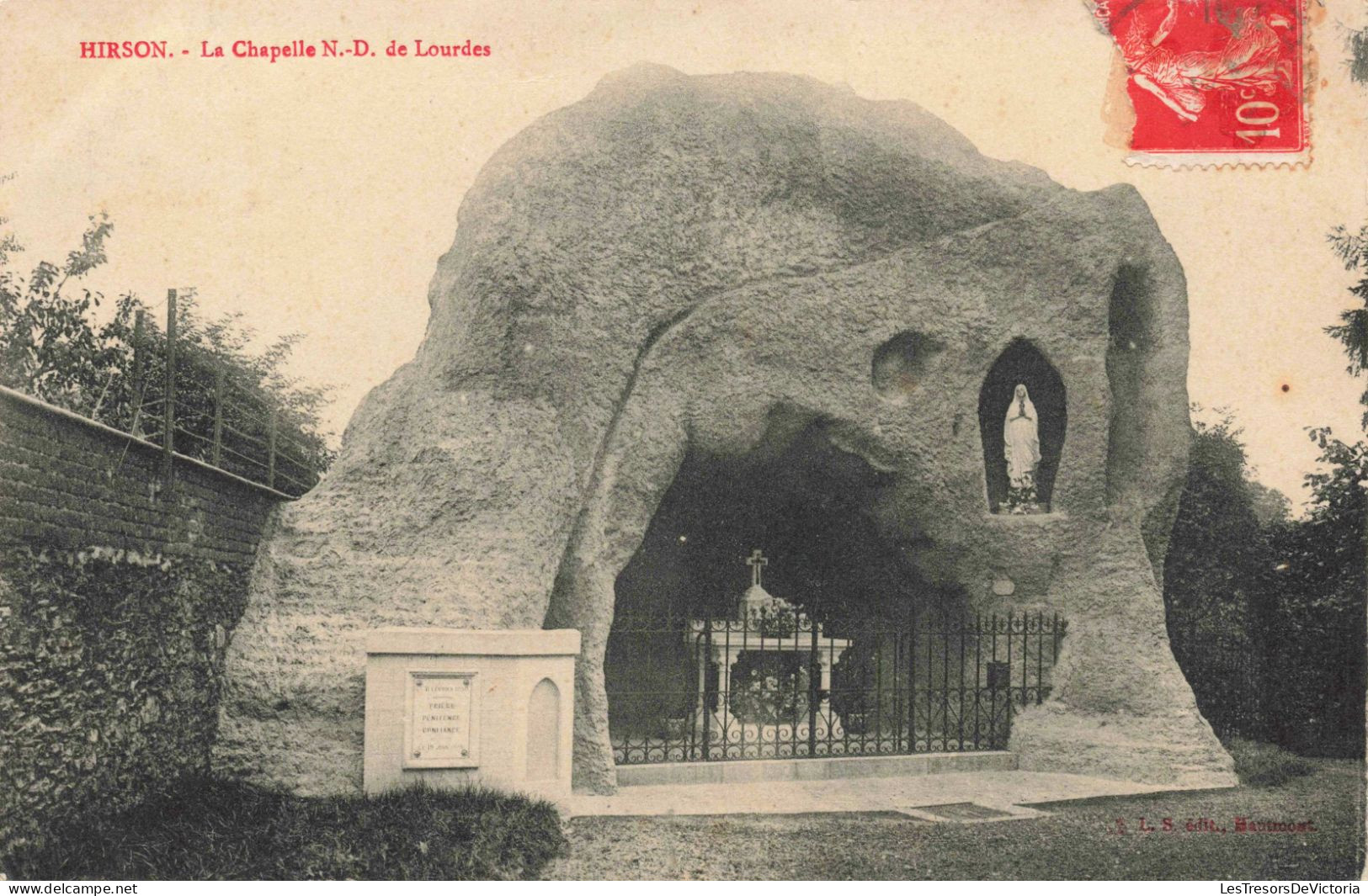 FRANCE - Hirson - La Chapelle Notre-Dame De Lourdes - Carte Postale Ancienne - Chateau Thierry