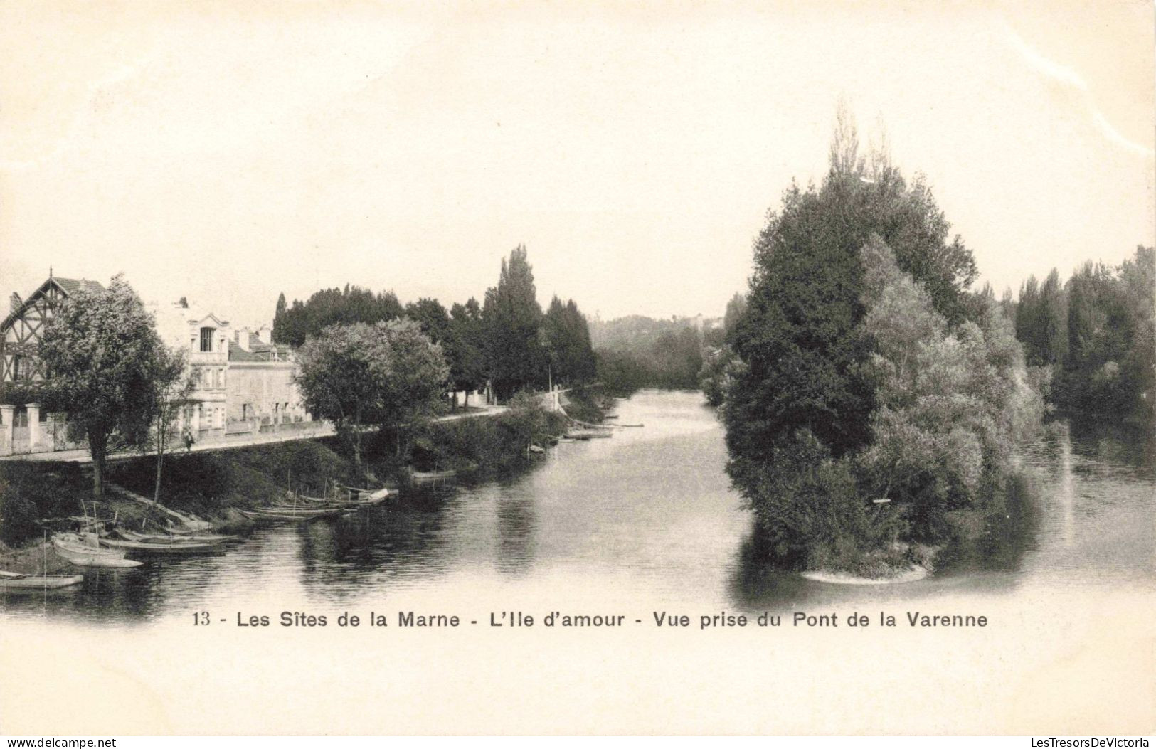 FRANCE - Chennevières - Les Sites De La Marne - L'île D'Amour - Vue Prise Du Pont De La Varenne - Carte Postale Ancienne - Chennevieres Sur Marne