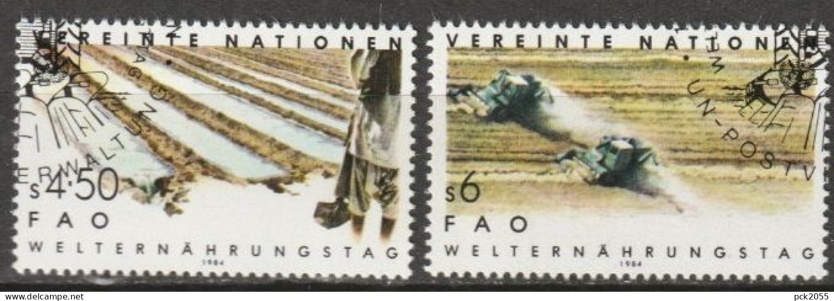 UNO Wien 1984 MiNr.39 - 40 Gest. Welternährungstag ( 2154 ) - Usados