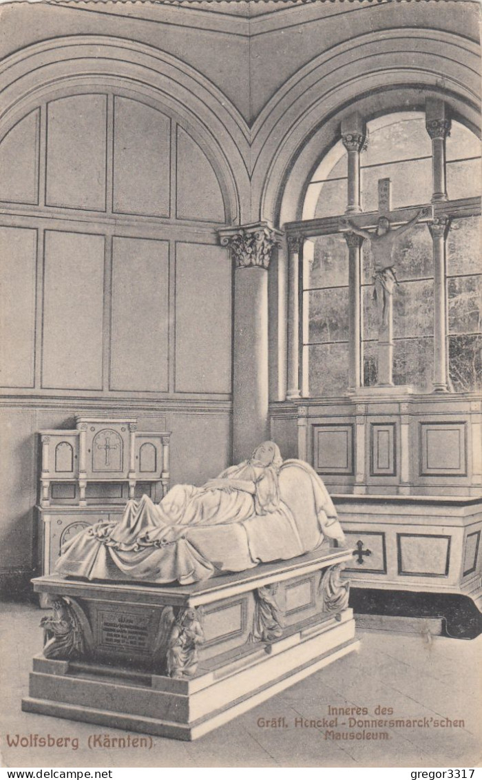 D6863) WOLFSBERG - Kärnten - Inneres Des Gräfl. Henckel Donnersmarck'schen Mausoleum ALT ! 1910 - Wolfsberg