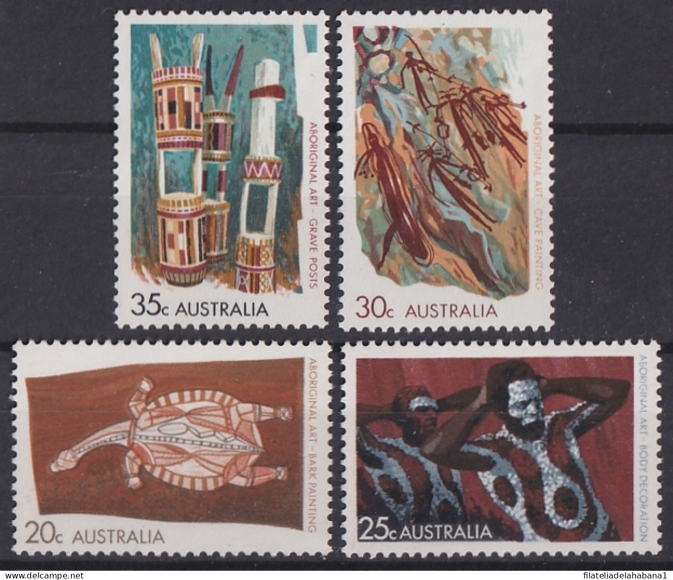 F-EX44803 AUSTRALIA MNH 1971 ABORIGINAL ART PAINTING. - Mint Stamps