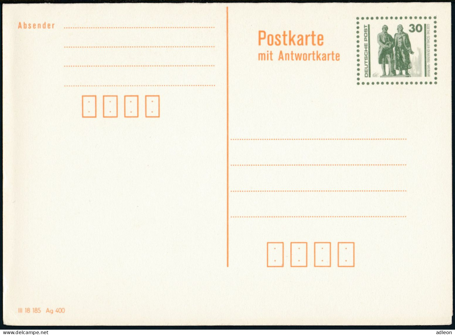 RDA - Entier Postal / DDR - Ganzsachen Mi.Nr. P 108 ** - Postkarten - Ungebraucht