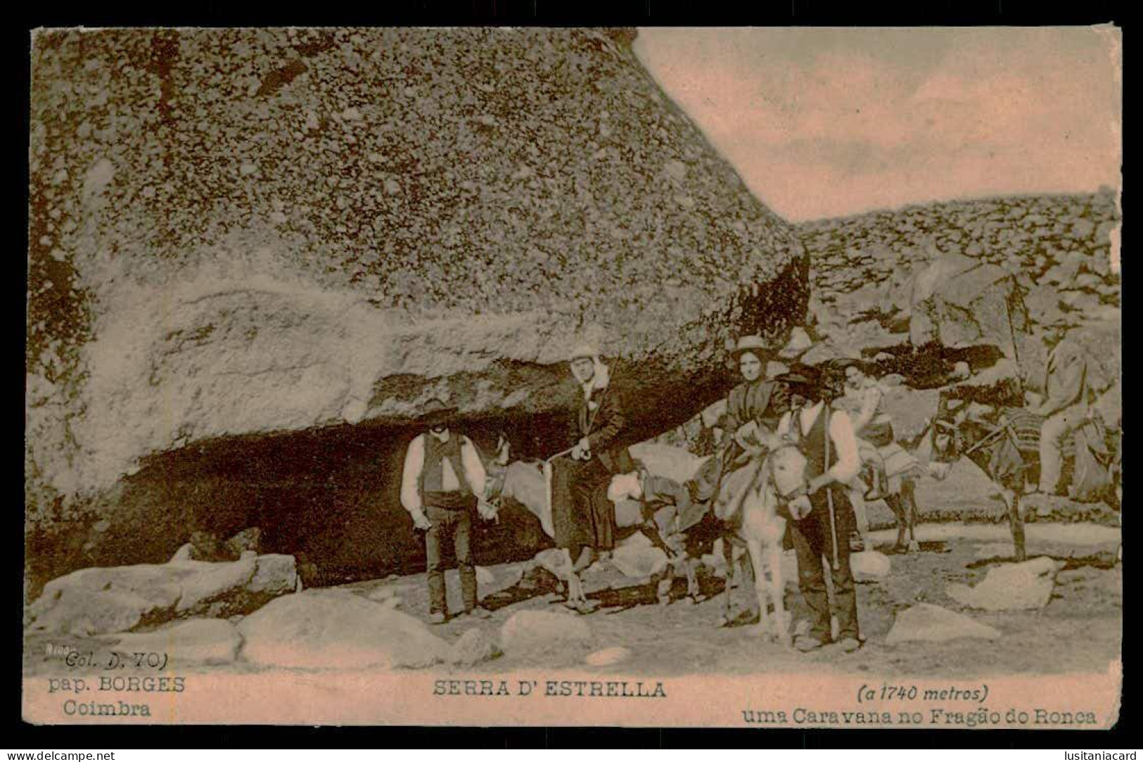 SERRA DA ESTRELA  -COSTUMES - Uma Caravana No Fragão Do Ronca. (Ed.Pap. Borges Col. D 70) Carte Postale - Guarda