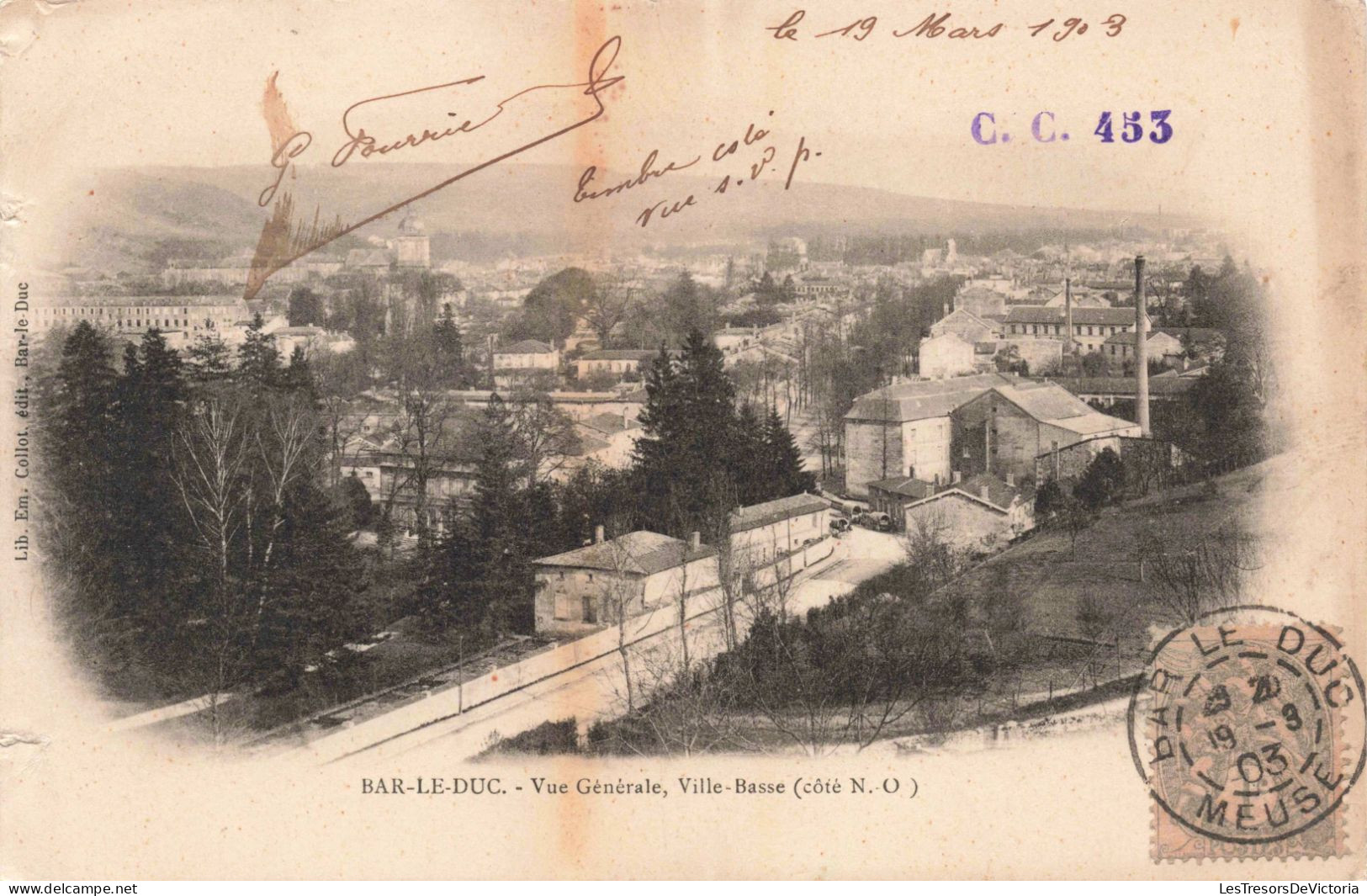FRANCE - Bar-le-Duc - Vue Générale - Ville Basse - Carte Postale Ancienne - Bar Le Duc
