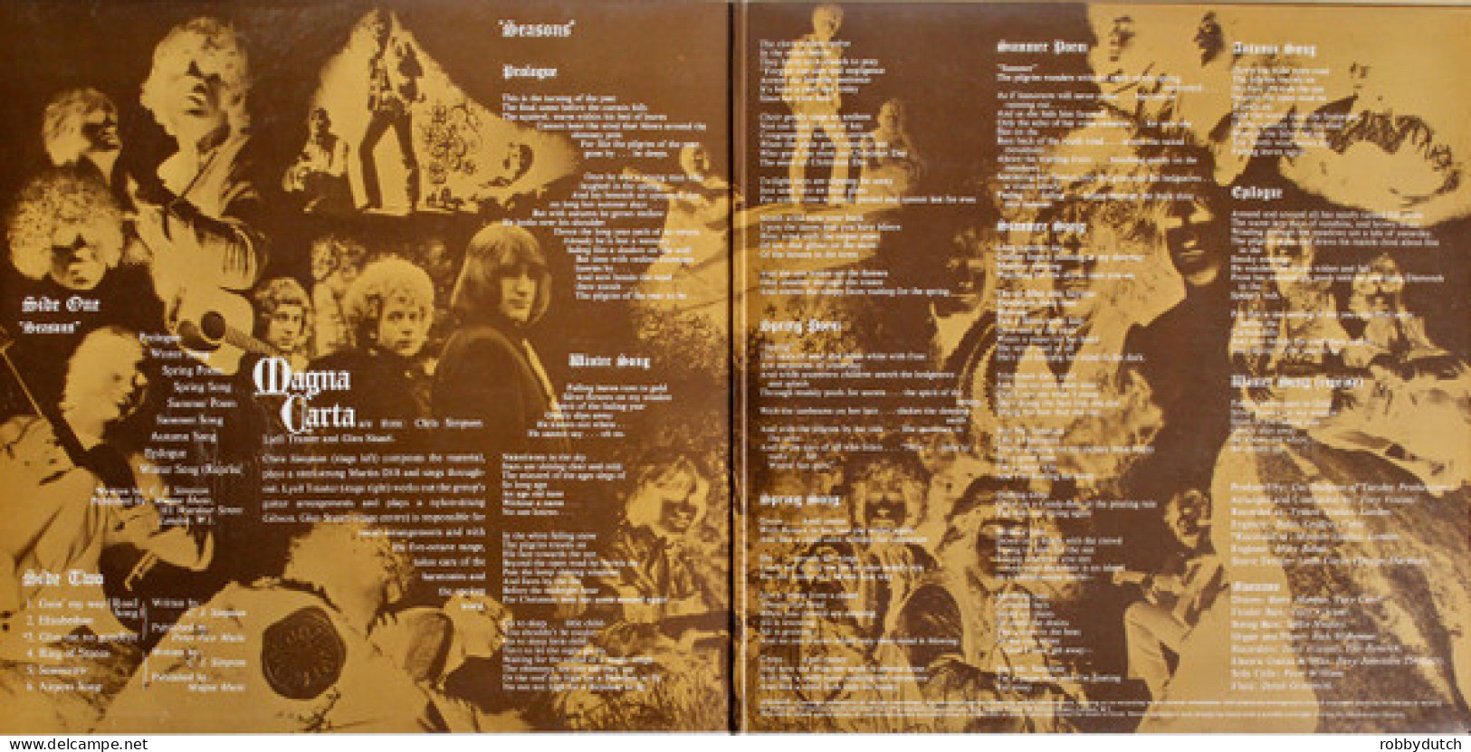 * LP *  MAGNA CARTA - SEASONS (England 1970) - Country En Folk