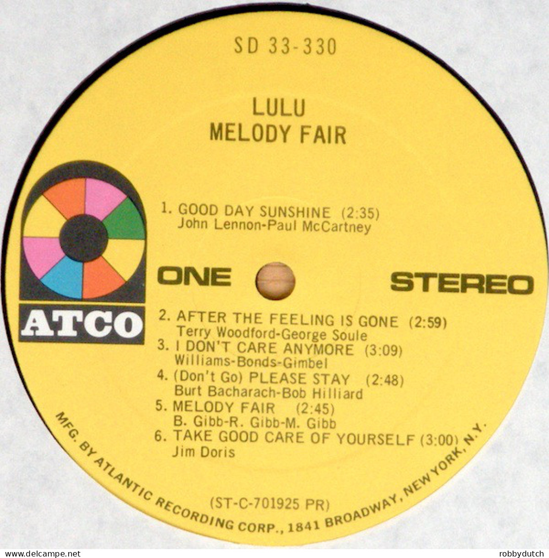 * LP *  LULU - MELODY FAIR (USA 1970 EX-) - Disco, Pop