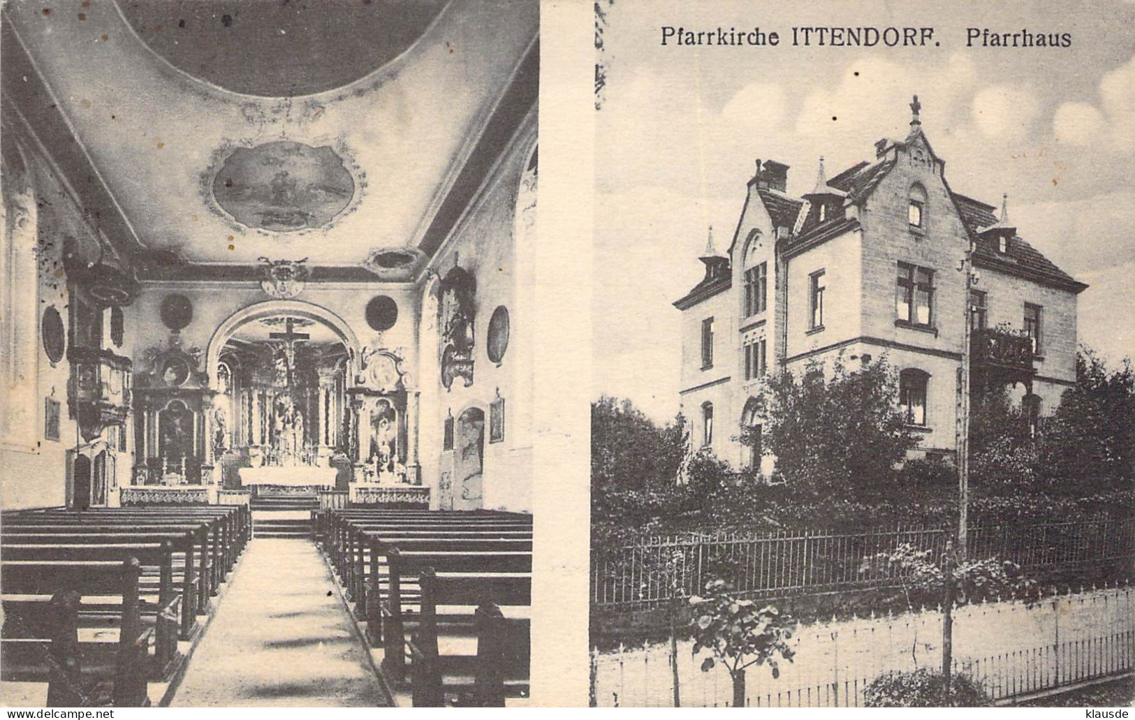 Pfarrkirche Ittendorf,Pfarrhaus Gel.1919 Reinertrag Zu Gunsten Der Kirche - Markdorf