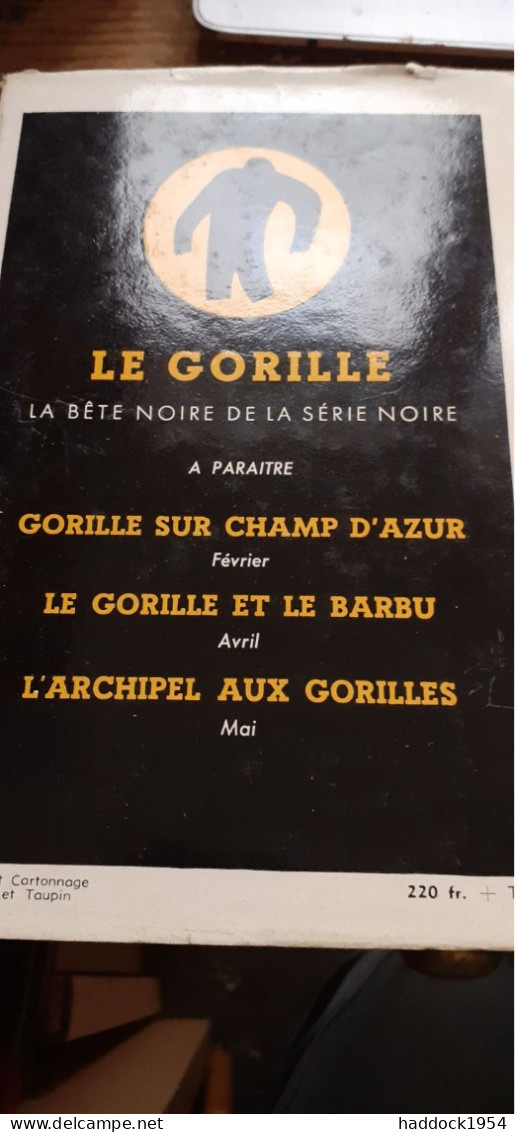 La Sueur Froide TERRY STEWART Gallimard 1955 - Série Noire