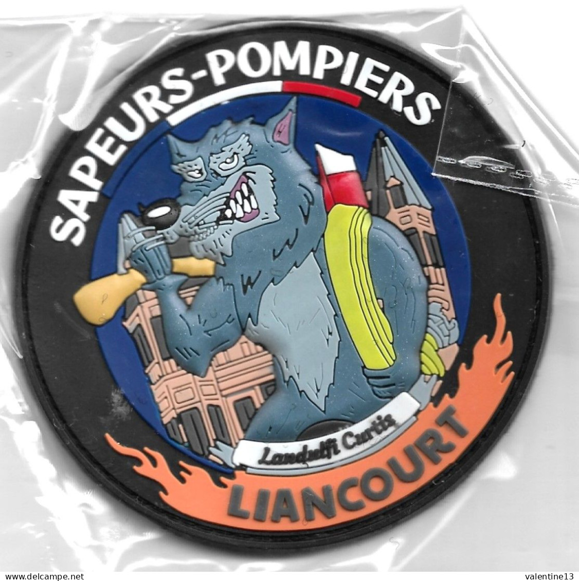 Ecusson PVC SAPEURS POMPIERS LIANCOURT 60 - Firemen